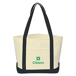 24 OZ HEAVY COTTON CANVAS TOTE BAG