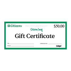 $50 GIFT CERTIFICATE